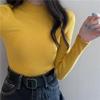 Women Knitted Half Turtleneck Full Sleeve Basic Sweaters Pullovers Female Soft Sweater Top for Female Autumn Winter