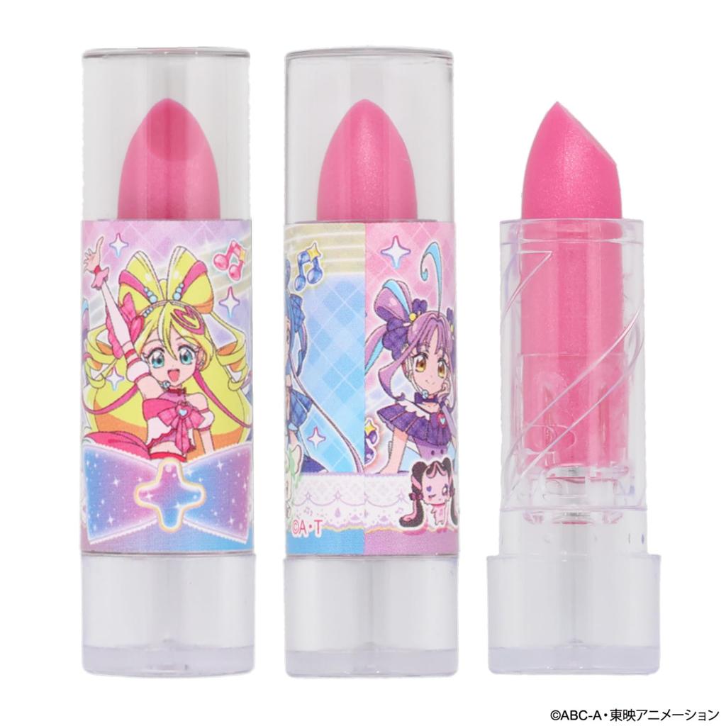 Shobido Kimi To Idol PreCure Sparkling Heart Case Cosmetic Set (Ring, Nail Polish, Lip Gloss)