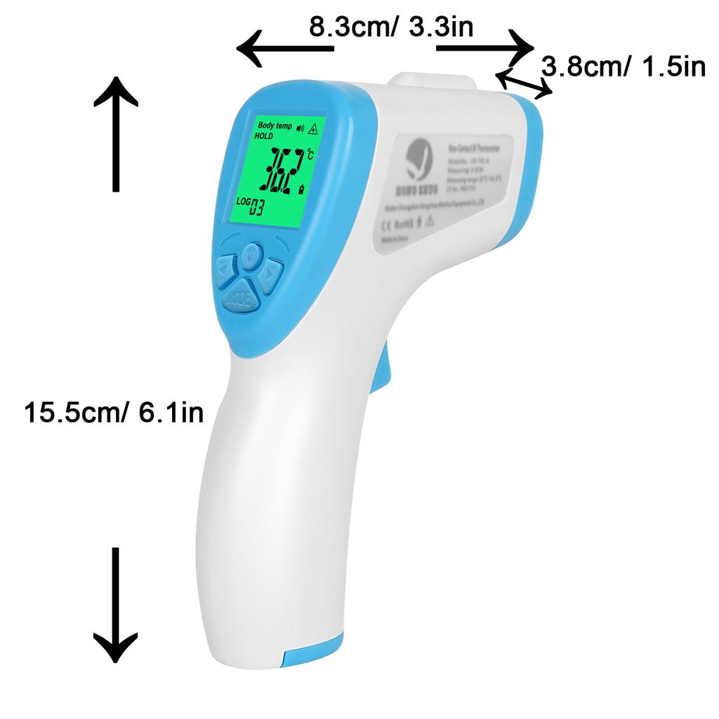 Digital Infrared Forehead Thermometer, Non-Contact Medical Fever Detector for Baby Adults Home & Outdoor