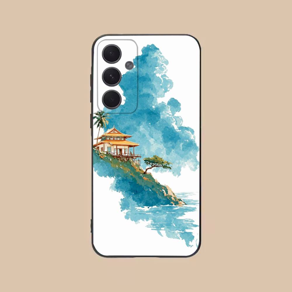 By The Mountainside Phone Case For Samsung S25,24,21,22,23,20,S30,Ultra,Plus,Fe,Lite,Note,5G Black Cover