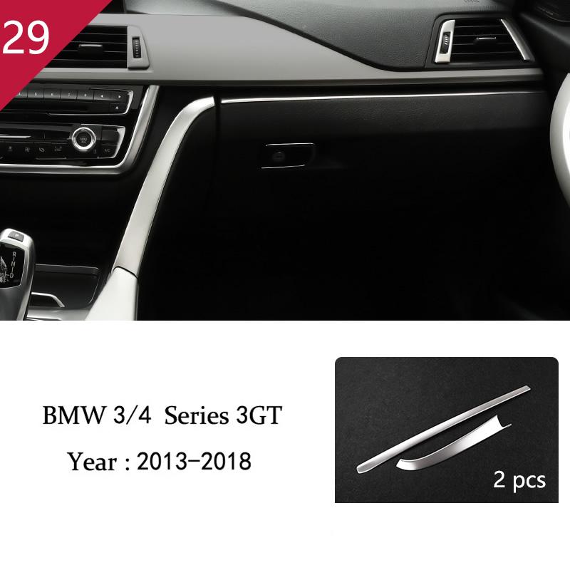 For BMW 3 4 Series 3GT F30 F32 F34 Car Styling Interior Gearshift AC CD Button Panel Door Armrest Decoration Cover Trim Sticker MQHWD1