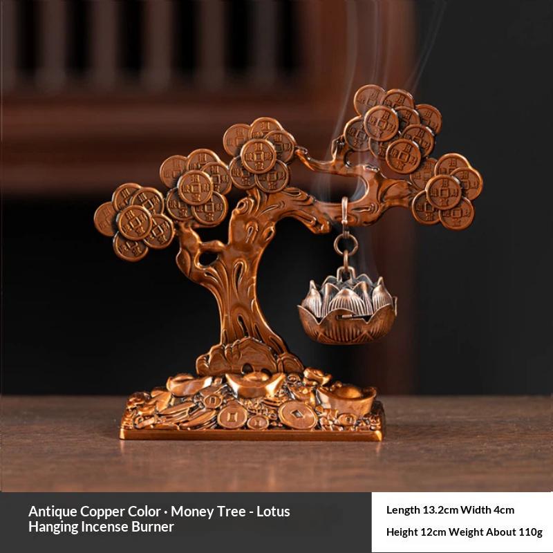 Home Office Lucky Decor Welcome Pine Hanging Furnace Household Creative Ornaments Tea Ceremony Zen Dish Incense Burner
