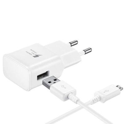 Προσαρμογέας φορτιστή Φορτιστής Micro USB ΕΕ Προσαρμοζόμενος Γρήγορος Φορτιστής Για Samsung Galaxy S7 S7Edge Λευκό gt17573