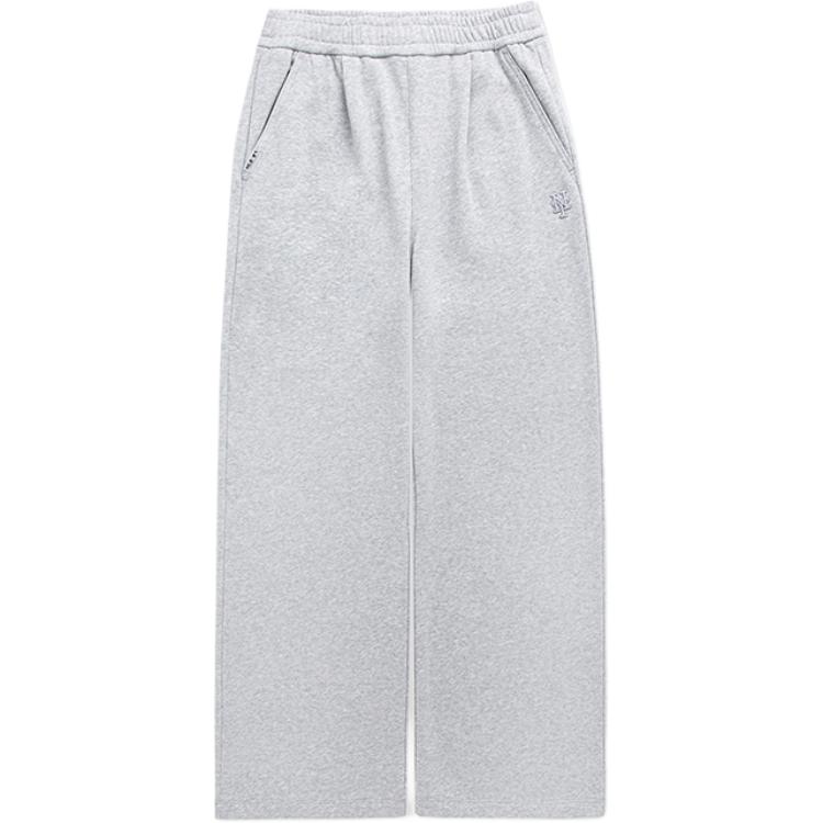MLB New York Mets FW25 Solid Color Minimalist Loose Fit Sports Wide Leg Comfortable Slimming Casual Pants Women Pants 3FPTB1054-09MGS
