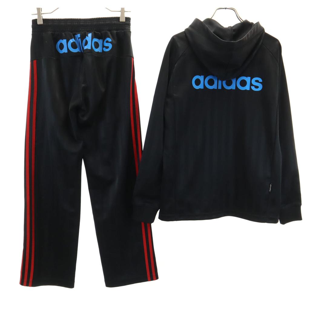 adidas Striped Pattern Hoodie Track jacket Setup S/XS black Jersey Men's Used