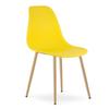 Stuhl Chair Gelb / Natürliche Beine X 1