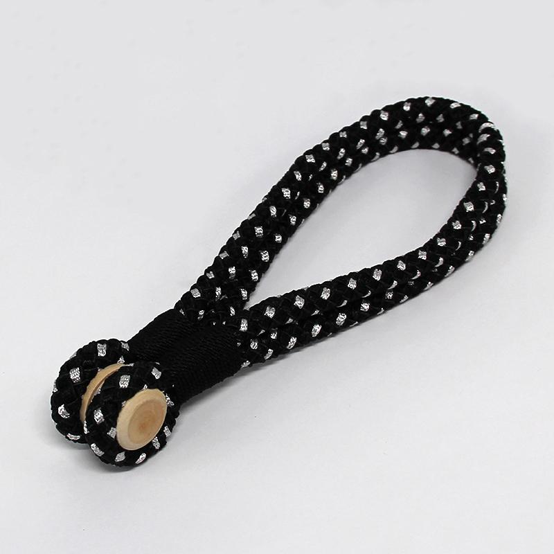 

1Pc Magnetic Curtain Tieback Holder-Elegant Curtain Clips,Rope&Buckle Bandage for Stylish Room Decor 48.5cm чорний