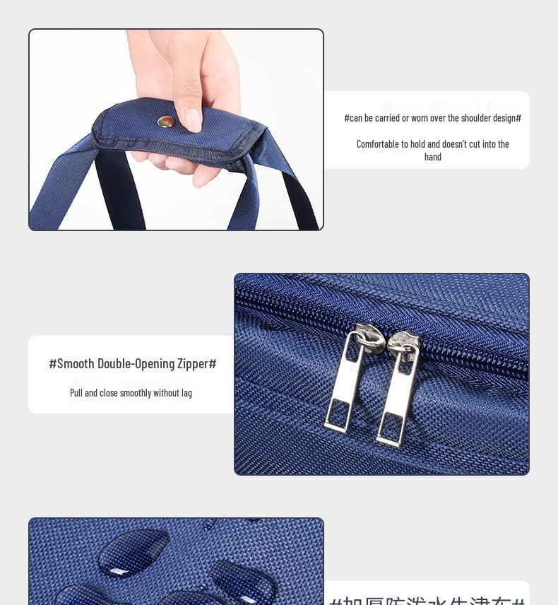 Insulated Food Delivery Bag with Ice Pack for Camping, Home, or Car Cooling