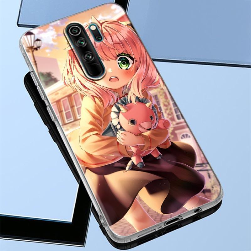 Spy X Family Anya Forger Anime Phone Case For Xiaomi Redmi Note 9s 8 11 7 9 10 Pro 10s 11s 8Pro K40 Clear Cover Cute  Girl Cases