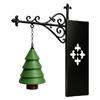 Christmas Hanging Bookshelf Night Light Ornament for Holiday Home Decor