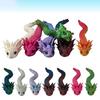 3D Printed Snake Figurine Flexible Articulated Snakes Model Stress Relief Fidget Toy for Home Office Desk Ornament Aquarium Landscape