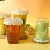 500Pcs Round Shape Leak Proof Paper Films Coffee Spill Proof Gasket Kitchen Supplies Juice Milk Tea Coffie Cup Leakproof Tool