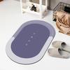 Non-Slip Diatomaceous Earth Bath Mat - Quick Dry, Dirt-Resistant, High Absorbency