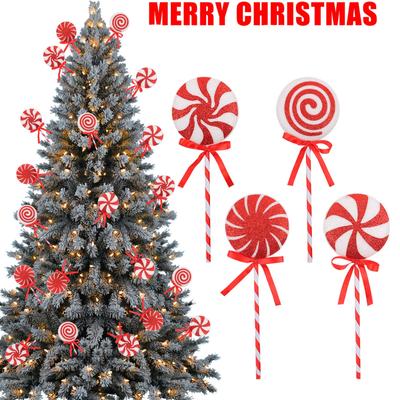 Colorful Christmas Lollipop Decorations, Creative Holiday Sticks, Candie, Christmas Tree Decorations, Props