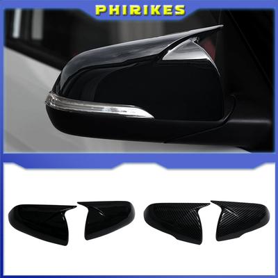 Pour Hyundai IX25 2014-2019 Autocollant de Voiture Couvercle de Rétroviseur Latéral Capuchon d'Aile Boîtier de Rétroviseur Extérieur de Porte Garniture Carbone ABS