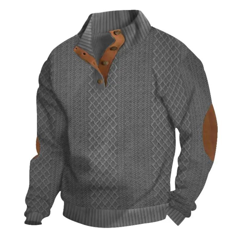 Men's Warm Stand-up Collar Sweater Loose Solid Color Outdoor Breathable Tactical Men's Tops New Fleece Warm Jacket