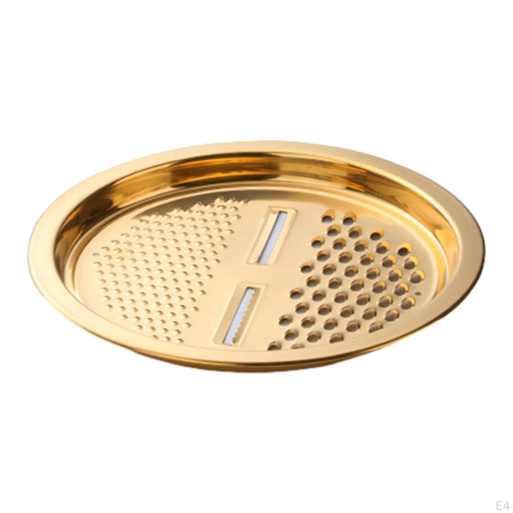 3-i-1 Diskkorg Ingefärsrivare Köksredskap Bärbar Rostfri Bassäng med