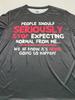 Men's 'Expecting Normal from Me' Slogan T-Shirt – Vintage Crew Neck, Comfort Stretch, Machine-Washable, Summer Essential