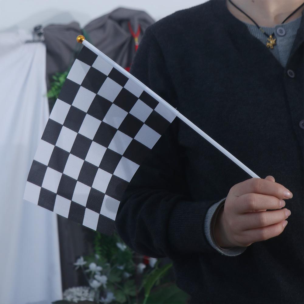 Cheer Race Flag Racing Party Check Flag Racing Polyester Flags Racer Checkered Flags Waving Flags