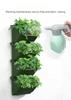 Stackable Garden Irrigation System Plastic Flower Pot Planter Green Vertical Wall Hanging Herb Pot Kit Plant Stand for Home