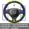 For BMW M3 2001-2003 46 E39 330i 540i 525i Hand Sewing Car Steering Wheel Cover