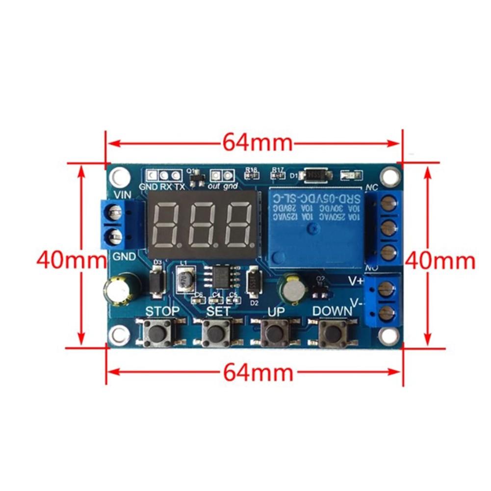 DC 6-40V Încărcător baterie Descărcător Comutator de comandă Placă de protecție la subtensiune
