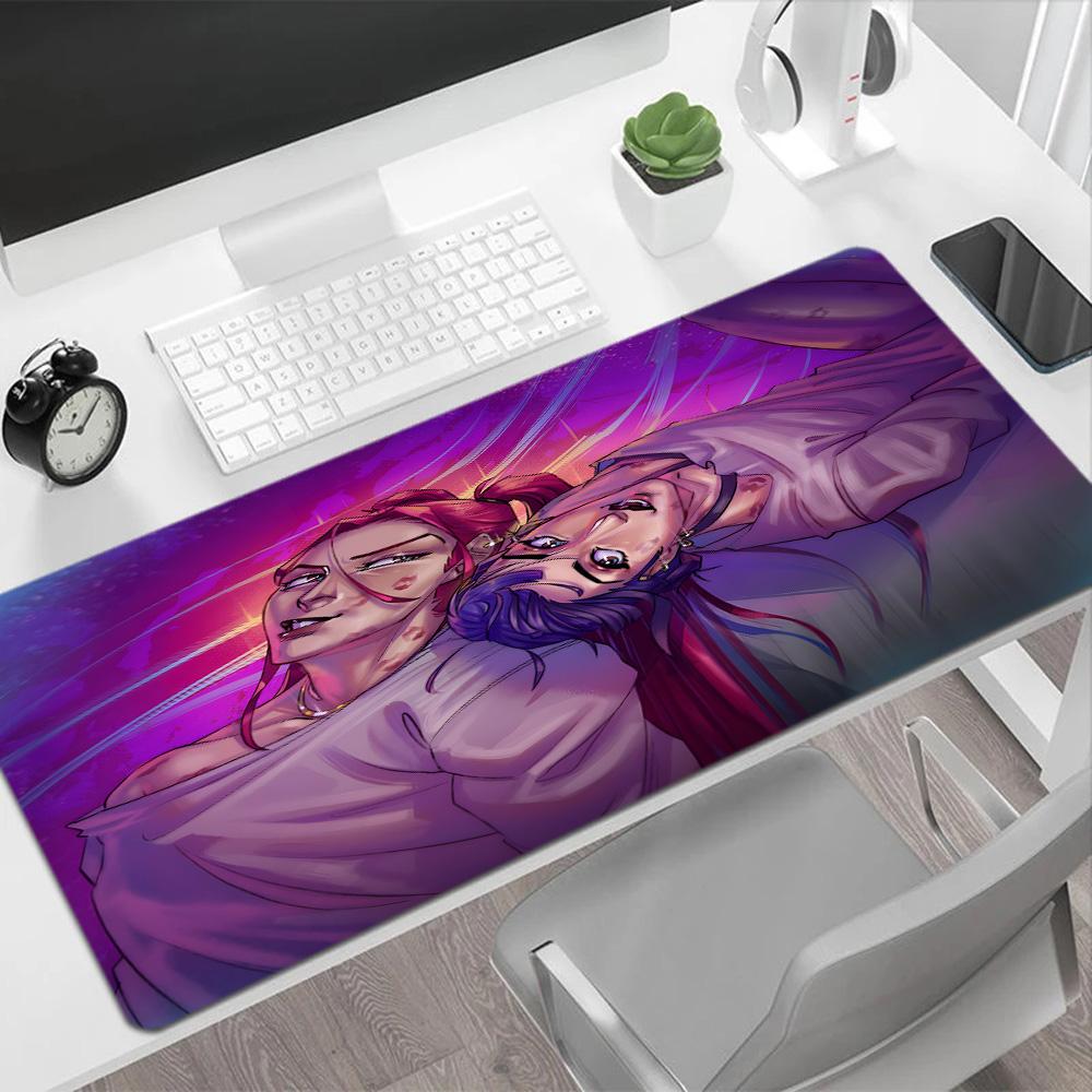 Fantasy Sisters White Gowns Large Mouse Pad Office Mouse Mats Computer Desk Mat Non-Slip Rubber Base Office Desk Accessory