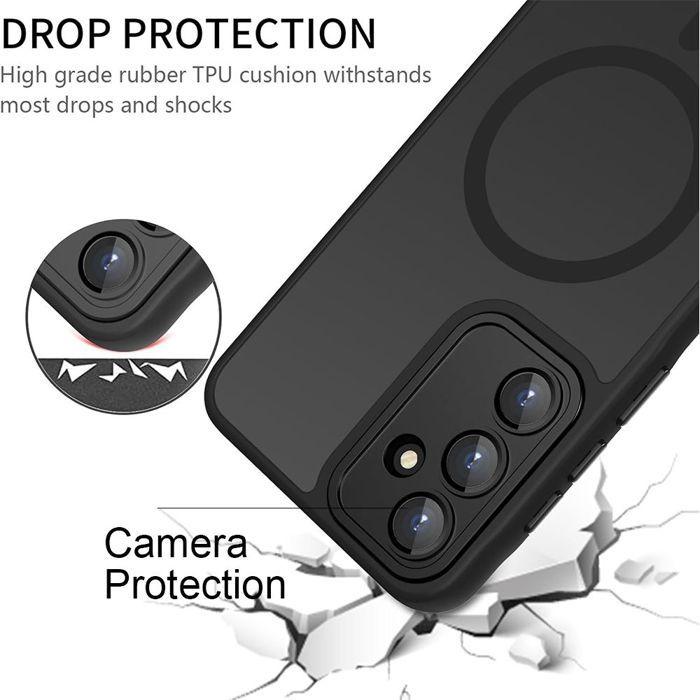 Coque de Protection - BOOLING - Samsung Galaxy A17 4G/5G - Antichoc - Anneau Magnétique - Noir