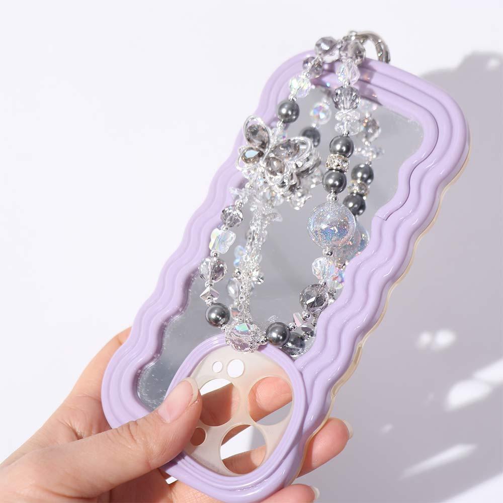 Short Butterfly Phone Chain Anti-lost Girls Phone Pendant Mobile Phone Lanyard  Christmas Gifts