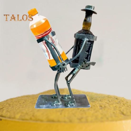 Metal Wine Bottle Holder Saucy Figure Drink Holder Bar Tabletop Wine Rack for Decorative Display Wine Enthusiasts Gift
