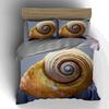 Golden Spiral Shell Bedding Duvet Cover Sets Duvet Covers Pillowcases Gifts (1 * Duvet Cover 2 * Pillowcases, Without Duvet Insert)