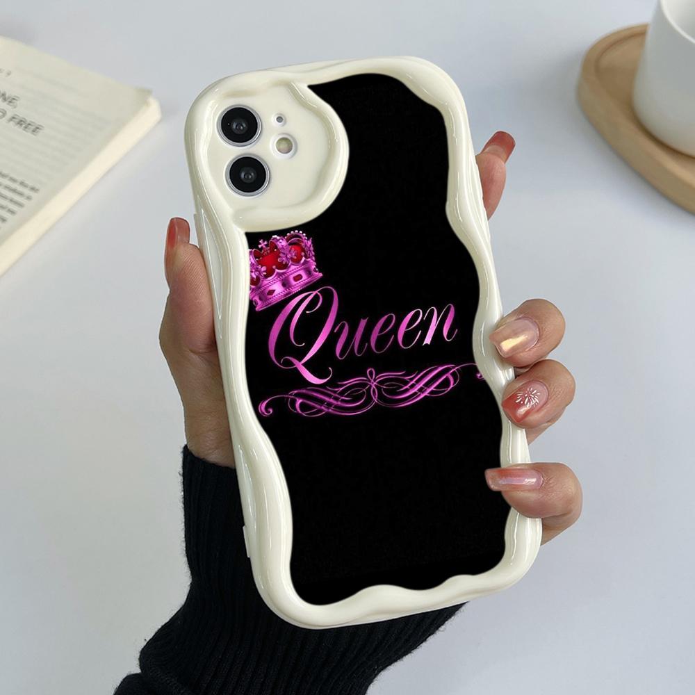 Ae84 King Queen Couple Art Protective Phone Cases for Samsung S23 S24 Ultra A55 A14 A25 A13 Infinix Hot 40 Pro Tecno Spark 20C Wave TPU Back Cover