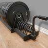 Barbell Plate Trolley Space-Saving Wheeled Weight Storage Rack Heavy-Duty