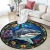 Cartoon Print Round Area Rug,Carpet Rug for Living Room Bedroom Sofa Playroom Decor,Non-slip Floor Mat