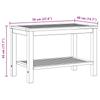 Side Table Oil Natural Finish 70 x 40 x 45 cm Solid Acacia Wood