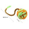 Bola de brinquedo engraçada para gatos, bola de pelúcia, sino, brinquedo para gatos, animal de estimação, resistente a mordidas, bola interativa de lã engraçada para gatos