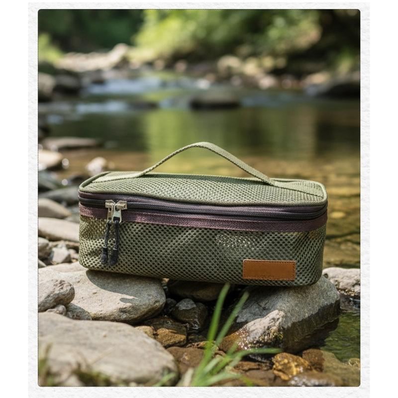 Camping Cooking Utensils Organizers Travel Cutlery Tableware Bag Cooker Storage Wear-Resistant Kitchen Cookware Handbag