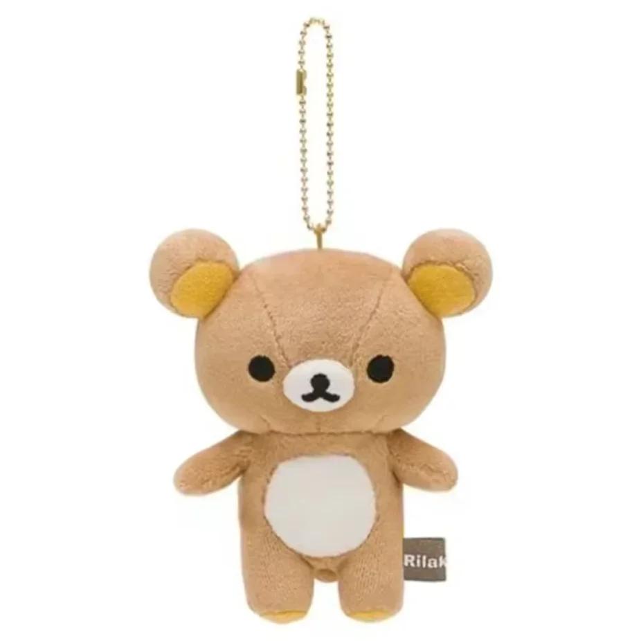 Plush Rilakkuma & Korilakkuma Keychain Charm - Ultra-Soft Stuffed Keyring for Backpack/Bag, Cute Collectible Gift for Kids&Teens