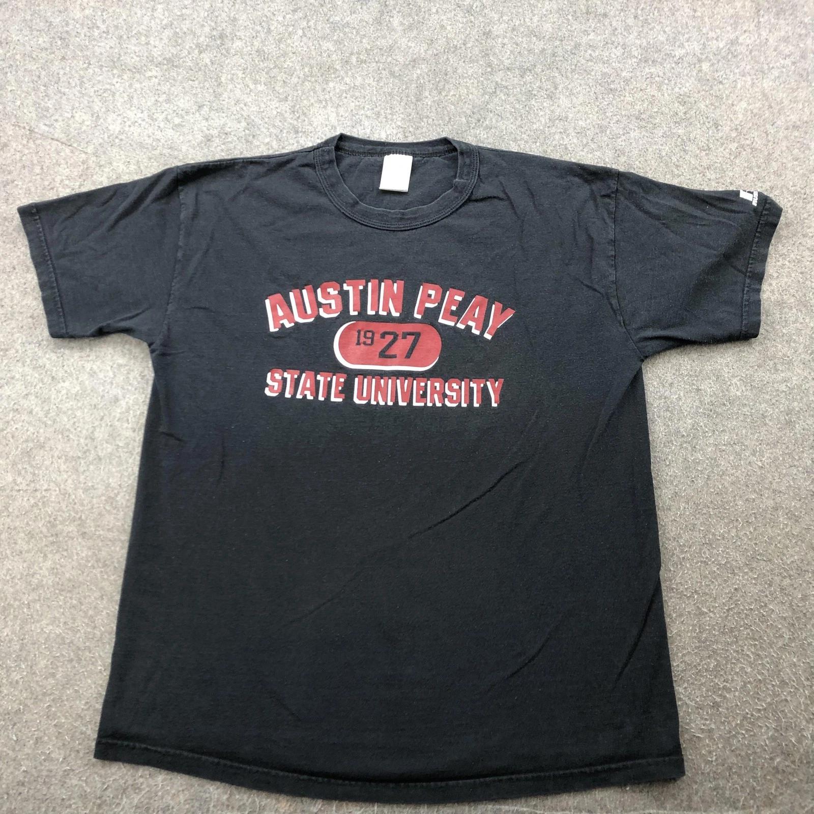 

Austin Peay Governors Shirt Mens Large Black 1927 College State University Y2K S