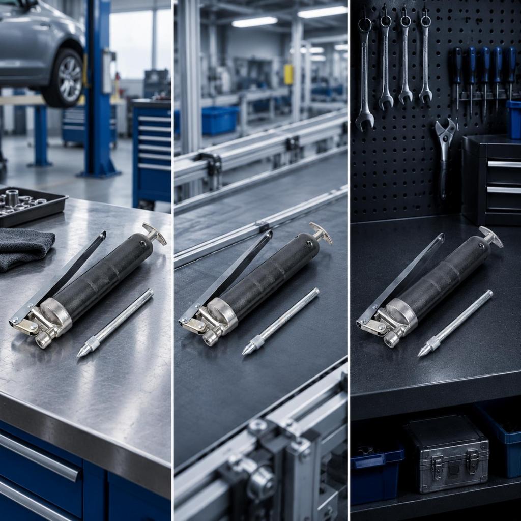 Lubrication Product with Extension Tube Compact Hand Lever Portable