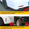 1Pair Car Bag Corner Bumper Spoiler Front Rear Lip Anti-Collision Universal Car Side Skirt Anti Collision Rear Corner Accessory