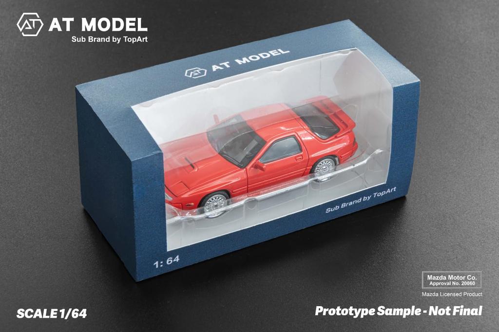 FREESTYLE AT MODEL Scale Mazda FC3S Infini Red Finished Product AT64003 1/64 RX-7
