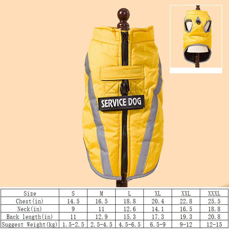 Best-selling Pet Clothes In Autumn and Winter Reflective Vest Plus Velvet, Thickened, Comfortable and Warm Pet Clothes