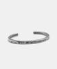 Sheen666 King'S Never Die Silver Bangle Bracelet