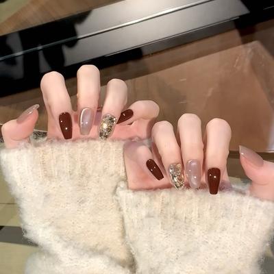 Pure Handmade Phototherapy Nail Art Goddess Comes Wearing Armor Finished Cat Eye Nail Art Patch To Show Whiteness