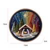 Stitch Holy Story Counted Stamped Embroidery Kit Cross Stitch Needlepoint Kit The Nativity Embroidery Kit for Adults Beginner