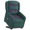 VidaXL Electric Massage Recliner Dark Green Fabric 3303230