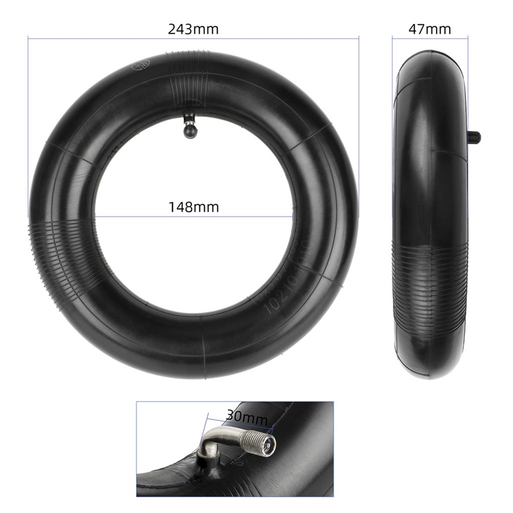 Ulip 10x3 Thickened Inner Tube Angle Valve 255x80 Electric Scooter Inner Tire Replacement Compatible with 90 65 6.5 80