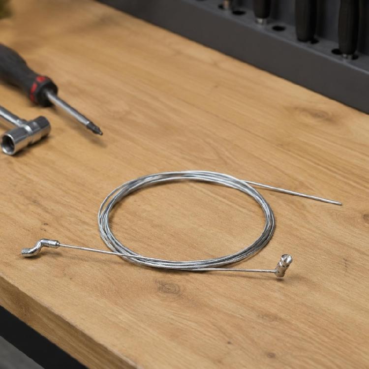 Lawn Mower Throttle Cable Assembly for Repair, 200 cm x 1.5 mm Control Cable with Z Bent Hook End for Linkage
