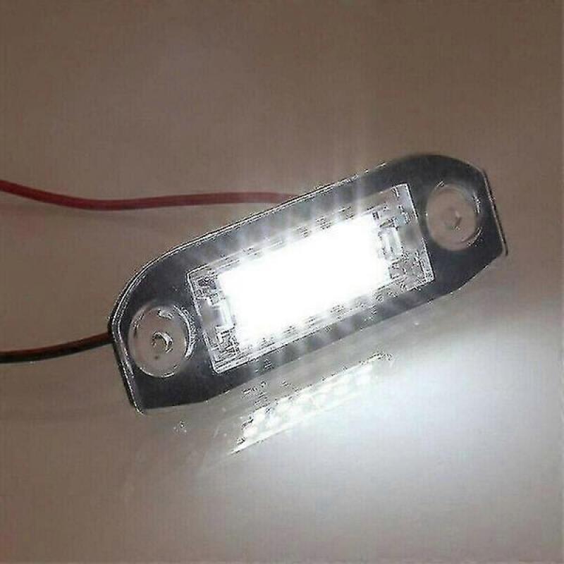 1 Pair Led Number Plate Light For Volvo C70 S40 S60 S80 V50 V60 V70 Xc60 Xc70 Xc90